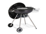 28-Inch Portable Charcoal Grill with Wheels and Storage Holder, Porcelain-Enameled Lid and Ash 40059147