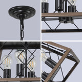 (Same as W1340111202/L1008) Farmhouse Chandelier 4-Light Vintage Antique Chandeliers Light Fixture W1340P206638