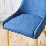 Fabric Dining Chairs Set of 2, Upholstered Armless Accent Chairs, Classical Appearance and Stainless W1241119373