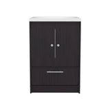 Bathroom Vanity with Two Doors, Two Drawers Madison, Black B070P316866