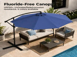 9.8FT Offset Cantilever Patio Umbrella with Crank & 8 Ribs, Easy Tilt Adjustment, UV Protection for 82226446