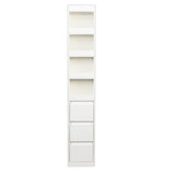 70.87" H Display Storage Cabinet , 4-Tier Shelf, 3 Side Drawers & 4 small display shelves , Modern W331P281202