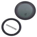 Round Fixed RV Window 12" Tinted Window for RV Camper Caravan with Trim Ring Fit for 1-5/8" 66387046