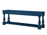 63inch Long Wood Console Table with 3 Drawers and 1 Bottom Shelf for Entryway Hallway Easy Assembly W1202114032