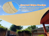 16'X20' Beige HDPE sunshade sail 68894334