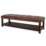 Bedroom End of Bed Bench Tufted Upholstered End of Bed Bench End of Bed Entrance Shoe Bench, 60" W68053159