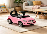 Pink Toddler Foot-to-Floor Ride-On Push Car Kids Sliding Walking Toy with Functional Horn, Music, 64123282