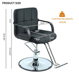 ZNTS Barber Chair,Salon Chair for Hair Stylist,Stylist Chair with Heavy Duty Pump Adjustable WF318034BAA