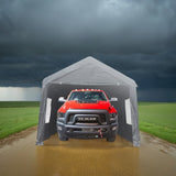 10x20ft gazebo party tent heavy duty canopy carport outdoor portable garage grey W2373P147980