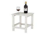 36*36*47cm Single Layer Square HDPE Side Table White 27369810