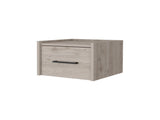 Light Gray Wall-Mounted Floating Nightstand B062P175140