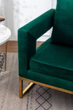 Lenola Contemporary Upholstered Accent Arm Chair, Green T2574P164510
