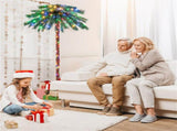 6ft Pre-Lit Christmas Palm Tree - 210 4-Color LEDs , 64 PVC Branch Tips 83410262