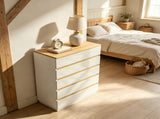 () 5-Drawer Color-Block Chest Particleboard Drawer Dresser 29.92*15.75*44.88in 21513410