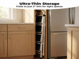Step Ladder,Folding Step Stools 330 lbs Capacity, 2-Inch Thin for Storage, Anti-Slip Pedals & 50266913