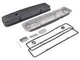 Black Aluminum Short Valve Covers Fits for 1958-1986 SBC 283 302 305 327 350 400 97140089