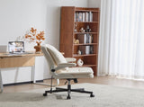 Criss Cross Legged Office Chair with Flip-Up Back Built-In Dynamic Airbag Lumbar Support, Wide Seat 78490641