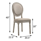 Tan and Salvaged Light Oak Side Chairs B062P182748