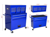 High Capacity Rolling Tool Chest with Wheels and Drawers, 8-Drawer Tool Storage Cabinet--BLUE-Does 57463151