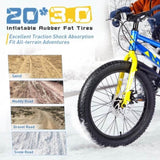 20 Inch Kids Bicycles , Fat Tire Mountain Bike for Boys and Girls Age 5 Years ,Dual-Disc W1019P203874