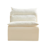 Accent Armless Chair Lazy Floor Seating, Leisure Accent Single Couch with Backrest Fireside Chair W876P236431