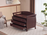 Brown painted surface MDF three-layer drawer 90.5*58*92cm children's wooden bed with safety belt and 36996880