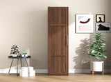 Kitchen Cabinet, walnut Freestanding Buffet Cupboards Sideboard with Doors & Shelves, Kitchen W331P426747
