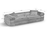 Convertible Sofa Bed Couch,80 Inch Boneless Couches for Living Room,Folding Sleeper Sofa Bed Queen W3396P483180