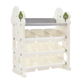 Kids Toy Organizer with 14 Bins, Multi-functional Nursery Organizer Kids Furniture Set Toy PP300104AAE