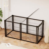 ZNTS Dog Crate 47.2" Dog Kennel for Small Medium Dogs, Puppy Dog Playpen with Top, Pet Cage, Indoor, W1162P245311