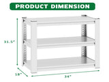 40-50 Gallon Fish Tank Stand - Metal Aquarium Stand, 31.5 "L x 18 "W x 34"H Adjustable Heavy Duty T2398P211228