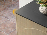 67" Modern Sideboard Buffet Cabinet, 4-Door Storage Cabinet with Arched Geometric Doors and Black W1820P514496
