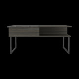 Atlanta Lift Top Coffee Table, One Shelf, Carbon Espresso / Onyx B097132904