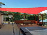 12'X16' Scarlet HDPE sunshade sail 01002648