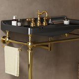 VICI 36" Freestanding Bathroom Vanity Iron Leg without Basin, Gold W2615P243103