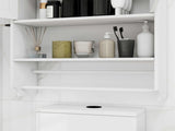WallMounted Bathroom Storage Cabinet, Engineered Wood Wall Cabinet with Adjustable Shelf, Towel 11376310