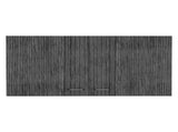Wall cabinet 19"H, two Doors, two internal Shelves, White/smoked oak B097133160