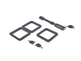 Adjustable Trailer Hitch Fits 2.5" Receiver 6-Inch Drop/Rise 2" & 2-5/16" Ball 22000 LBS GTW with 72415064