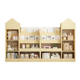 Wood Kids Wooden Bookshelf Toy Storage Organizer with Bookcase, Kid's Bin Storage Unit with 6 W2876P233553