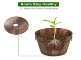 Outdoor Reinforced And Anticorrosive Wooden Pot Set Of Three 35284296
