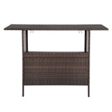 ZNTS Modern Stylish And Beautiful Bar Table Brown Gradient 15049020