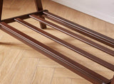 Heavy-Duty Solid Wood Freestanding Clothes Rack, A-Shaped Garment Hanger Stand with 81496463