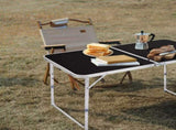 4Ft Portable Multipurpose Folding Table black 92960376