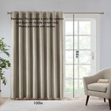 Printed Heathered Blackout Window Patio Panel B03599823