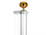 25ft Solemn Outdoor Decoration Sectional Halyard Pole US America Flag Flagpole Kit 19630625