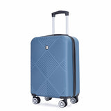 4-piece ABS lightweight suitcase, 14 inch makeup box, aircraft wheels BLUE W284P149260