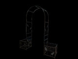 Metal Garden Arch Garden Arbor Trellis Climbing Plants Support Arch Outdoor Arch Wedding Arch Party 36360997