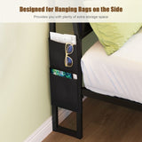 Queen size Platform Bed Frame with 105-Degree Tilted Upholstered Headboard, Charging Station, LED W1903P195268