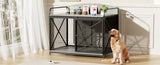 42.8" Heavy Duty Large Dog Crate Furniture for Large Medium Dog, Farmhouse Wooden Dog Kennel Indoor N704P246986E