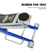 3T Aluminum Iron Horizontal Jack/Hydraulic Trolley Service/Floor Jack with Extra Saddle W1102P154126